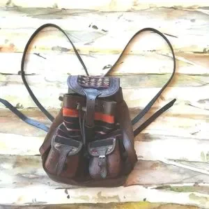 Hand Crafted | Bags | Taos Leather Blanket Wool Handcrafted  display picture 1